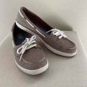 Keds Glimmer Chambray Walnut Casual Slip-Ons